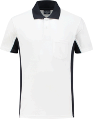 Workman Poloshirt Wit/Navy